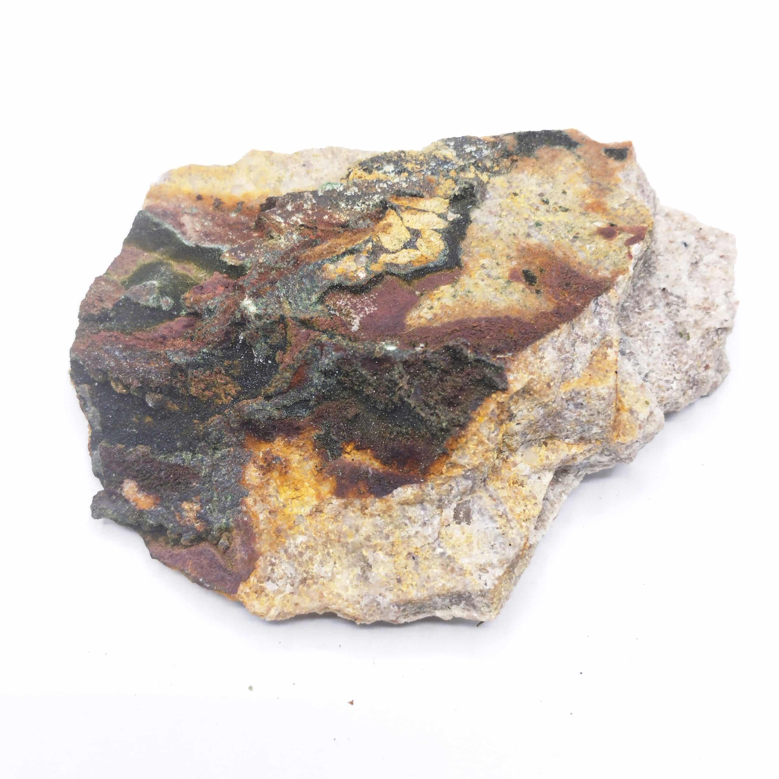 Olivénite, Mine de La Garonne, Le Pradet, Var.