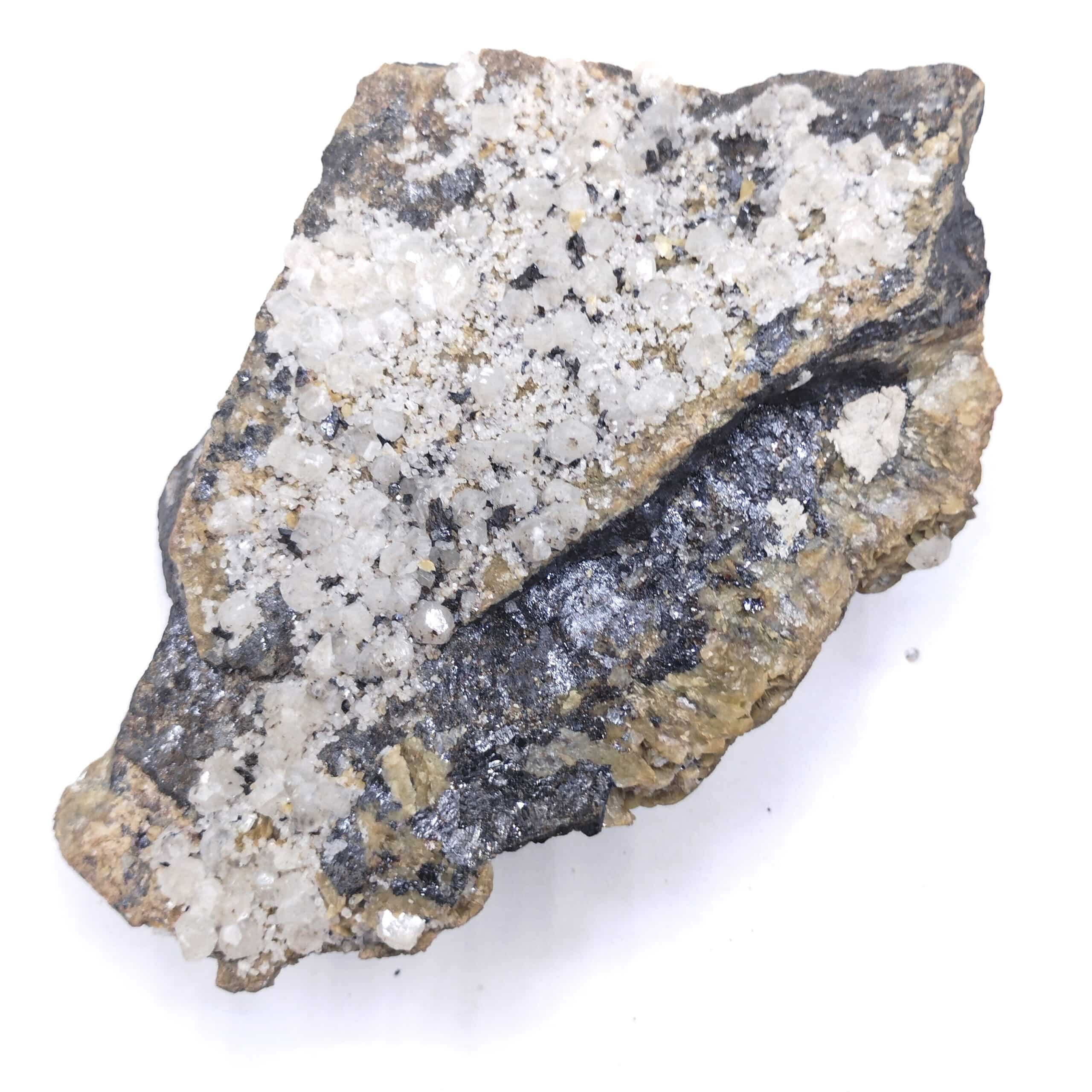Sidérite, Blende & Calcite, Mine de Peyrebrune, Tarn.