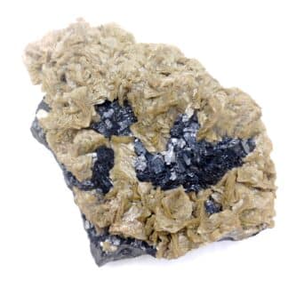 Sidérite, Blende & Calcite, Mine de Peyrebrune, Tarn.