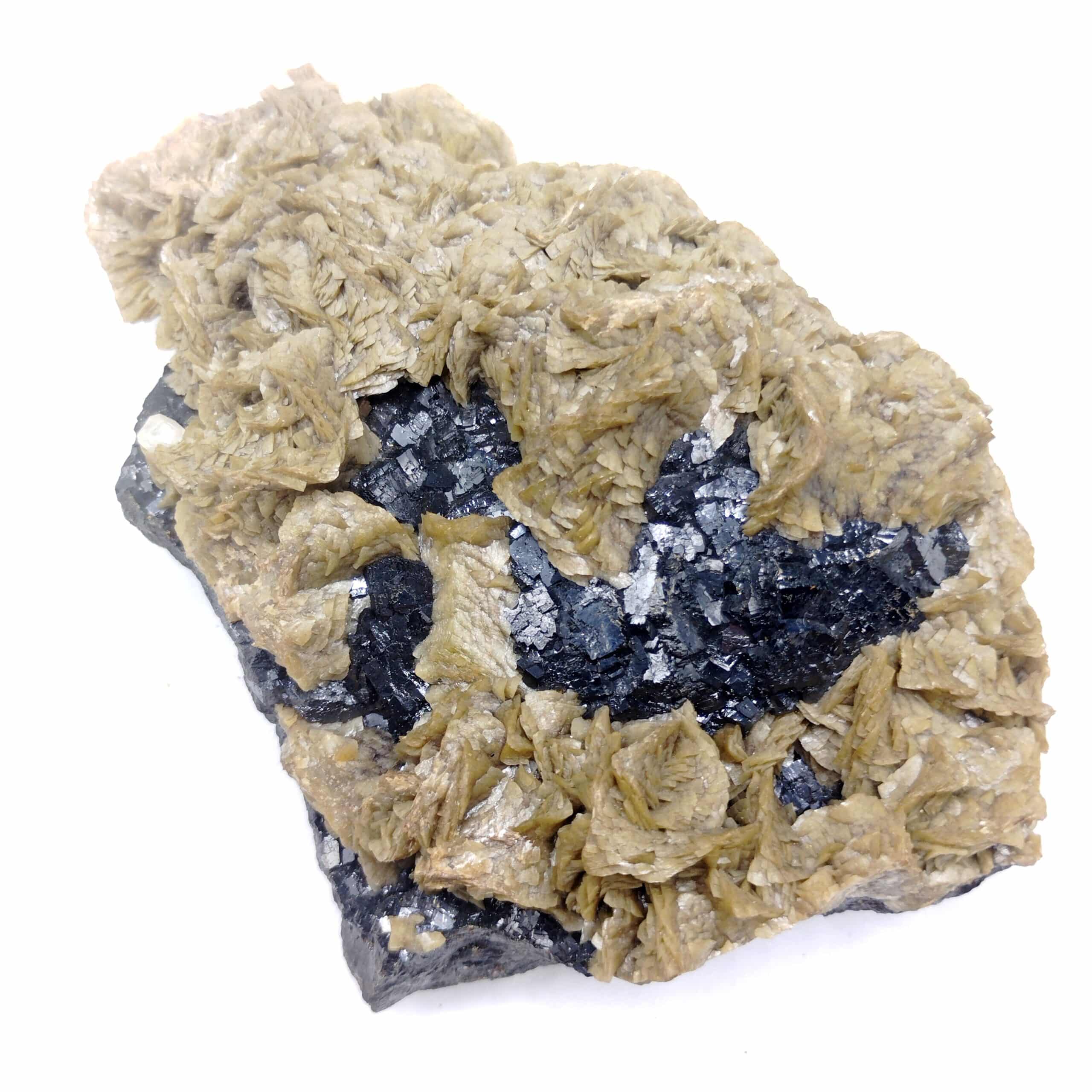 Sidérite, Blende & Calcite, Mine de Peyrebrune, Tarn.