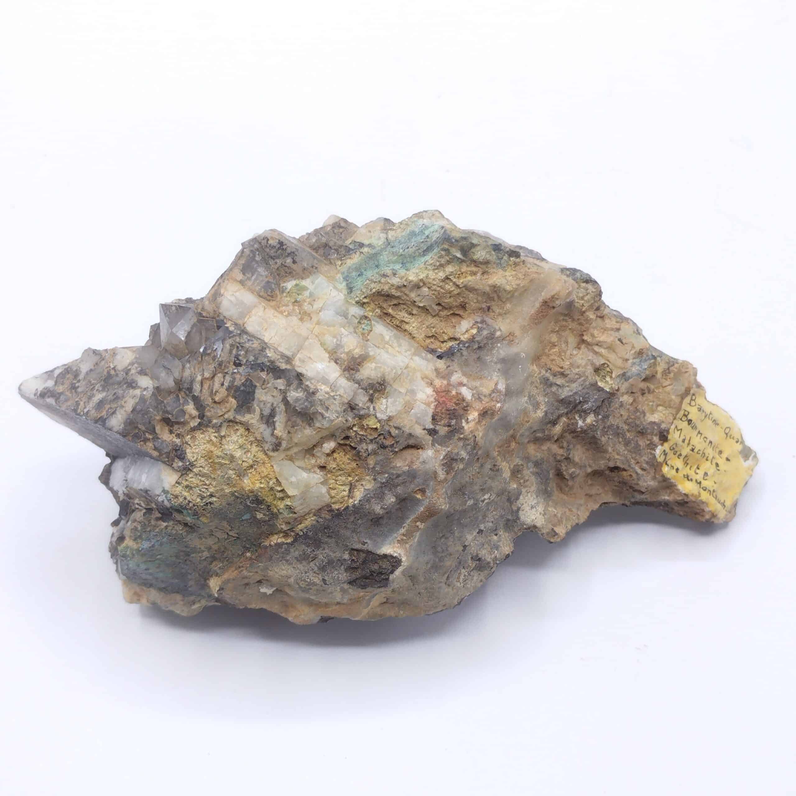 Bournonite, Mines de Monthaut, Palairac, Aude.