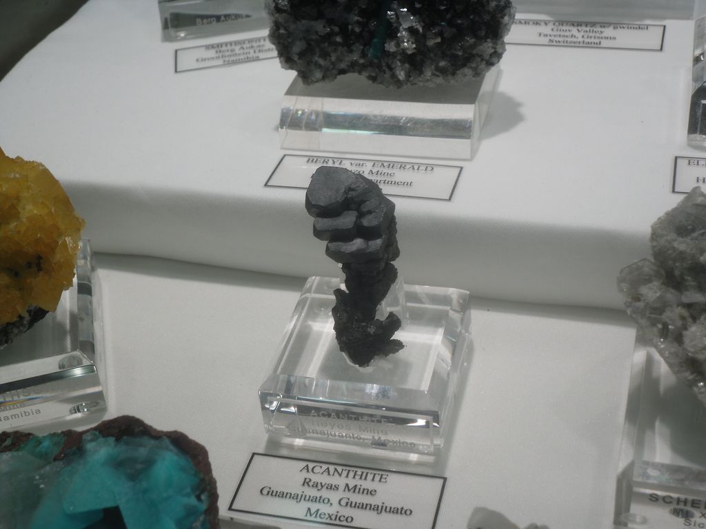 Acanthite, Rayas Mine at Guanajuato, Mexico.