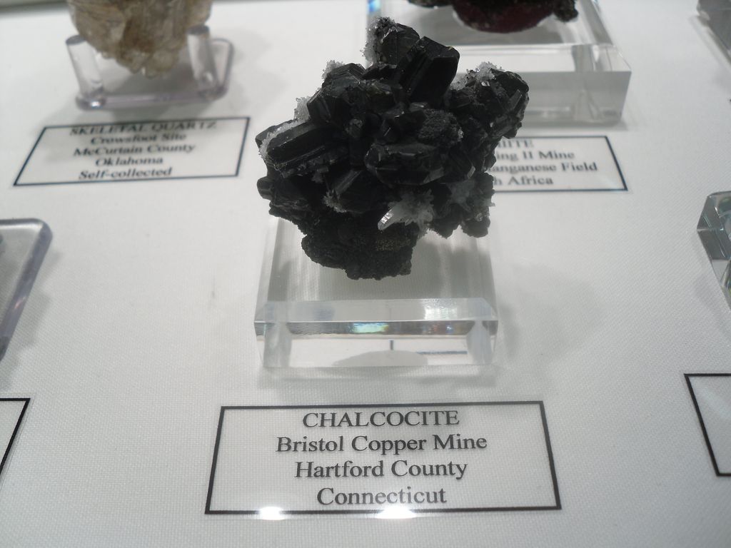 Chalcocite, Bristol Copper Mine, Bristol, Hartford Co., Connecticut, USA.